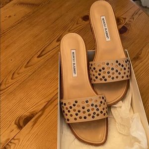 Manolo Blahnik Slide Sandals Size 10B (40)